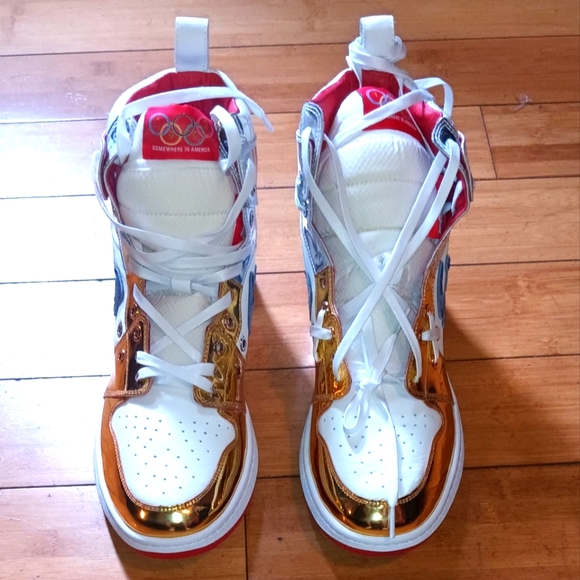 Authentic SIA COLLECTIVE D1Y Olympic Hi Top Sneakers Mens sz 11 - Picture 3 of 6